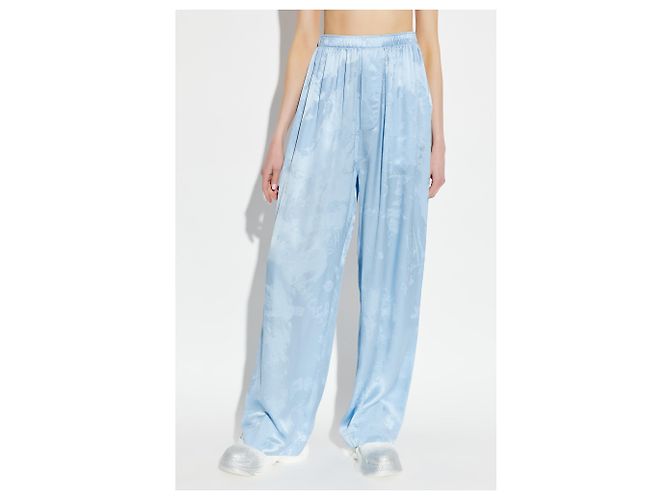 Balenciaga Pantalones de seda de corte holgado - vista 2