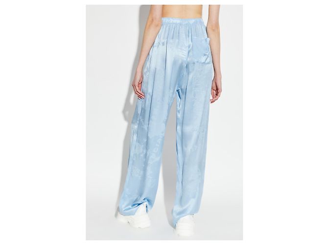 Balenciaga Pantalones de seda de corte holgado - vista 3