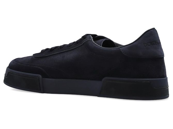 Baskets en daim bleu Dolce & Gabbana - vue 4