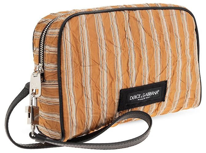 Dolce & Gabbana Logo Bag em algodão laranja - vista 3