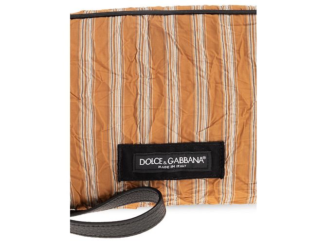 Dolce & Gabbana Logo Bag em algodão laranja - vista 5