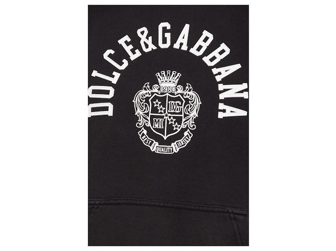 Sudadera Dolce & Gabbana negra de algodón - vista 4