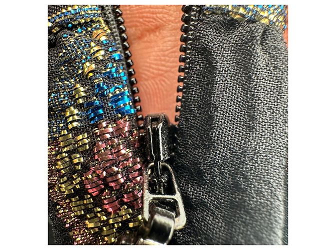 Chloé Rock aus Lurex-Jacquard mit Paisley-Print aus schwarzer Viskose - Ansicht 5