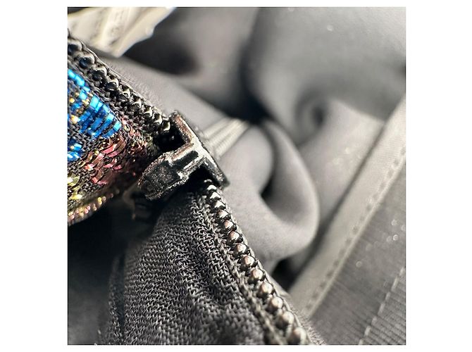 Chloé Rock aus Lurex-Jacquard mit Paisley-Print aus schwarzer Viskose - Ansicht 6