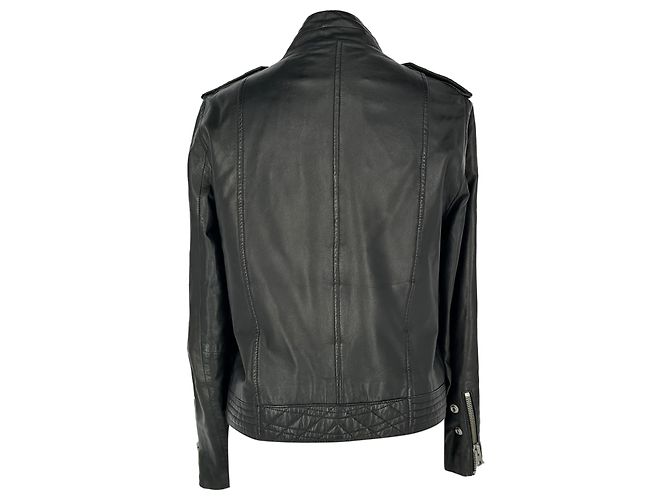 Zadig & Voltaire Biker Jacke aus schwarzem Leder - Ansicht 3