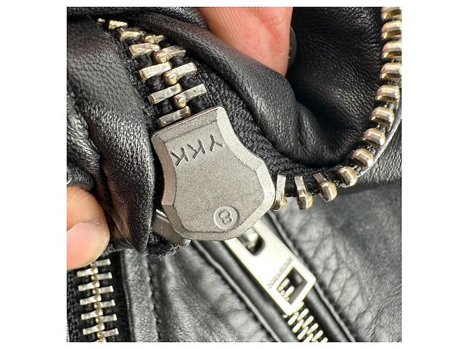 Zadig & Voltaire Biker Jacke aus schwarzem Leder - Ansicht 7