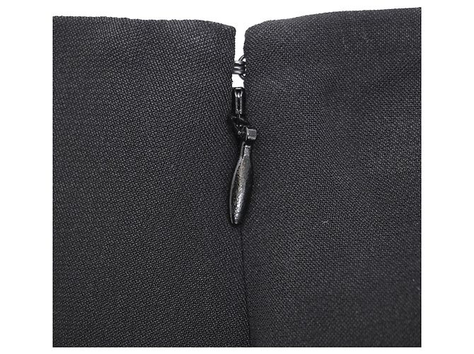 Edge Céline Falda midi Celine con abertura lateral en viscosa negra - vista 9