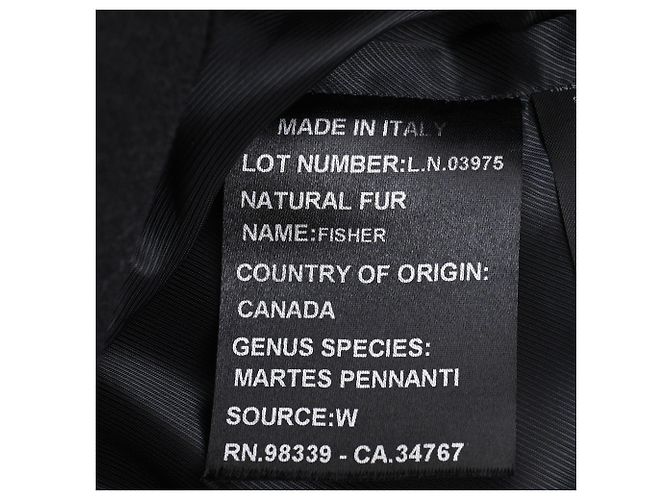 Abrigo de lana negra de botonadura sencilla con cuello desmontable Prada - vista 10