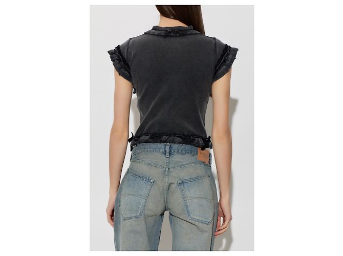 Balenciaga Camiseta con volantes decorativos - vista 3