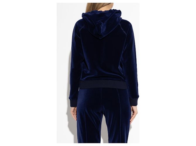 Tom Ford Velours-Hoodie blau - Ansicht 2
