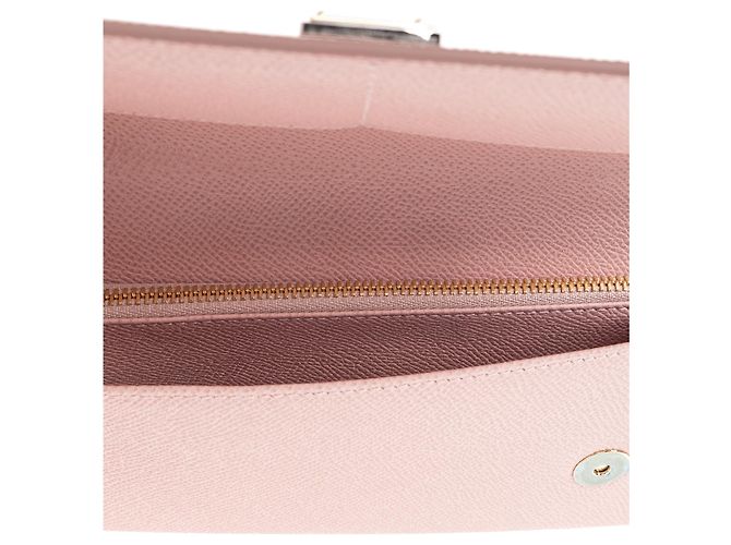Clutch Dolce & Gabbana in pelle saffiano rosa - vista 4