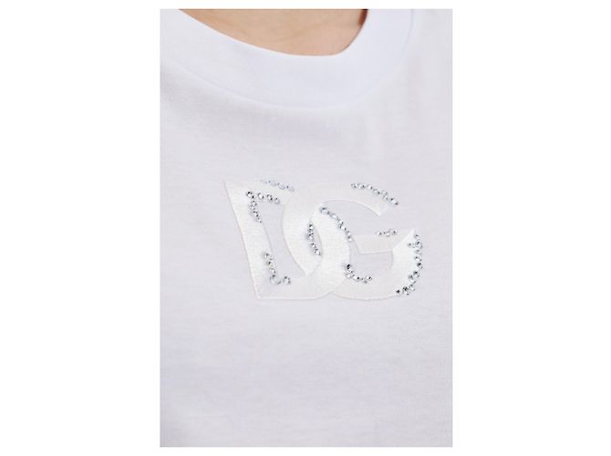 Dolce & Gabbana T-shirt con logo luccicante - vista 4