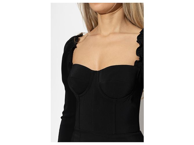 Dolce & Gabbana Vestido corto de manga larga - vista 3