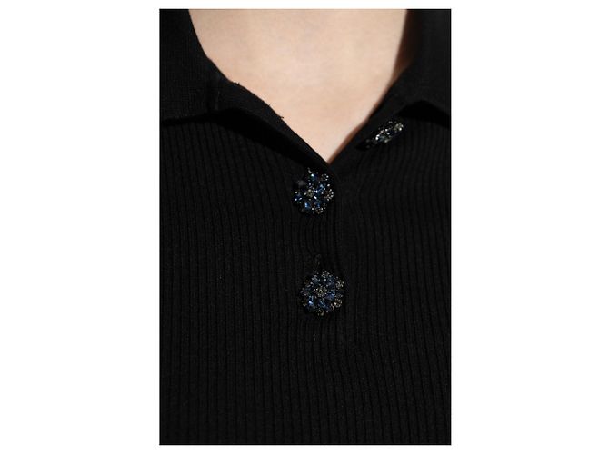 Dolce & Gabbana Polo com botões cintilantes - vista 4