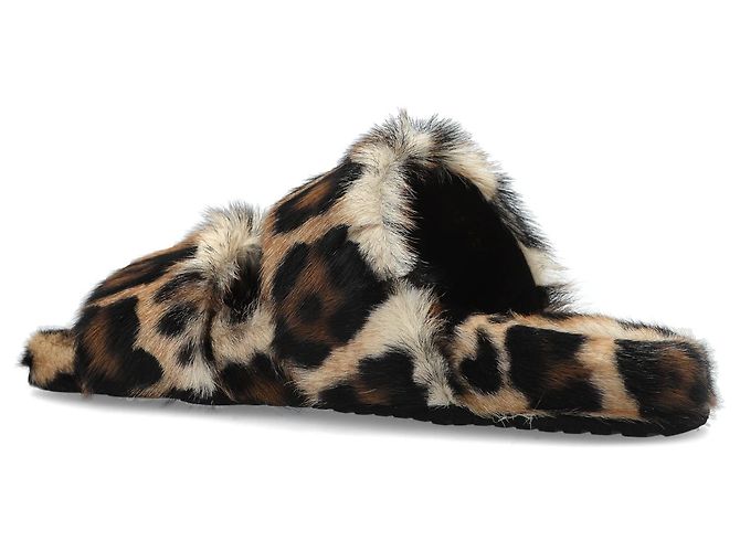 Dolce & Gabbana Leo ciabatte stampa leopardata pelle marrone - vista 4