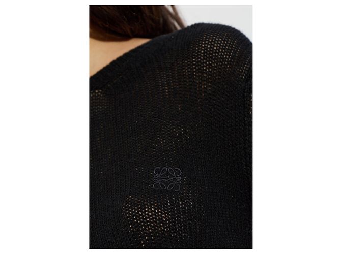 Loewe Kaschmir Cardigan Schwarz - Ansicht 4