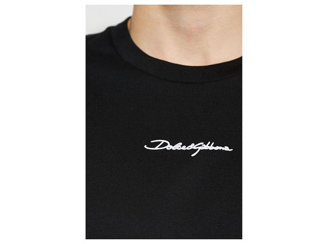 Dolce & Gabbana T-shirt con logo ricamato - vista 4