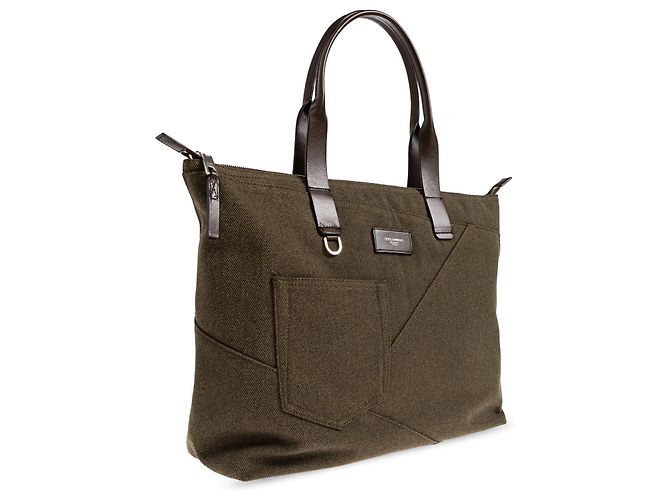 Borsa shopper Adamo Dolce & Gabbana verde in tela - vista 3