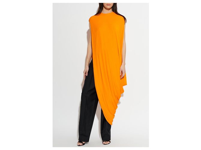Tom Ford Asymmetrisches Viskose Top Orange - Ansicht 2