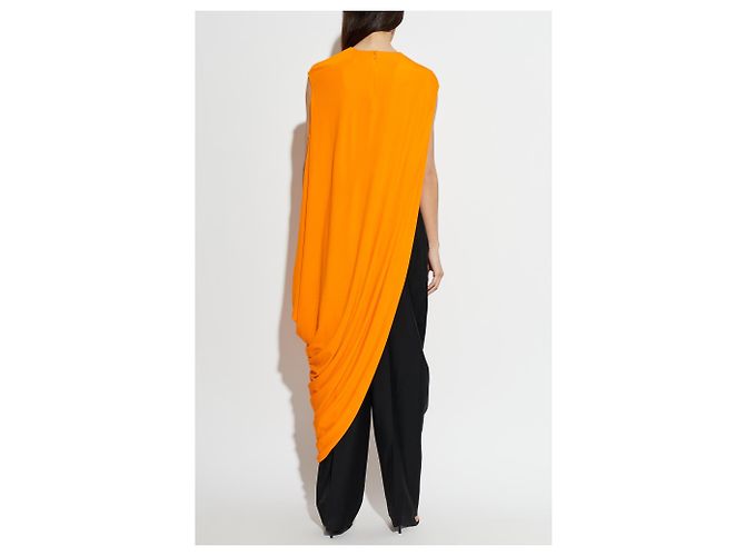Tom Ford Asymmetrisches Viskose Top Orange - Ansicht 3