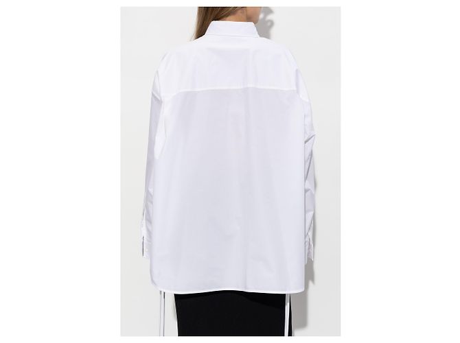 Camisa Balenciaga Oversized de algodão branca - vista 2