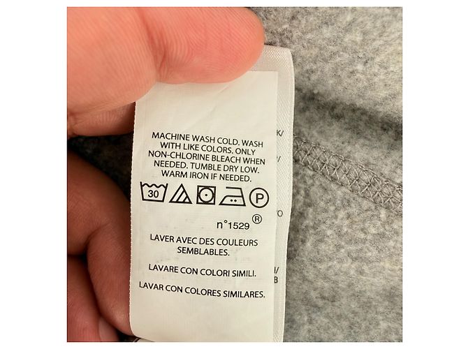 Polo Ralph Lauren Kapuzenpullover mit durchgehendem Reißverschluss aus grauer Baumwolle - Ansicht 3