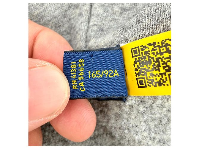 Polo Ralph Lauren Kapuzenpullover mit durchgehendem Reißverschluss aus grauer Baumwolle - Ansicht 9
