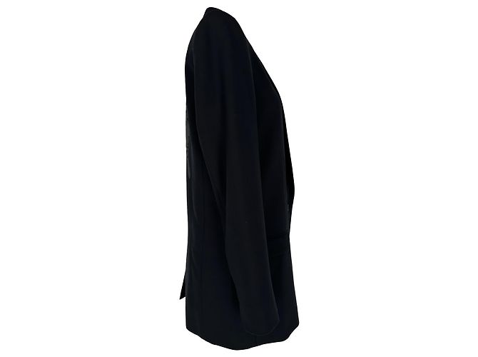 Zadig & Voltaire Single-breasted Blazer in Black Acetate - view 2