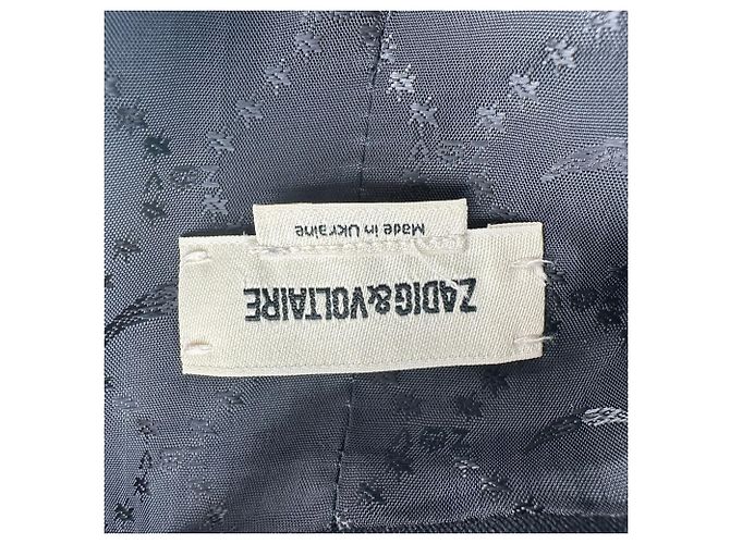 Zadig & Voltaire Single-breasted Blazer in Black Acetate - view 4