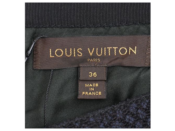 Gonna midi Louis Vuitton in lana nera - vista 4