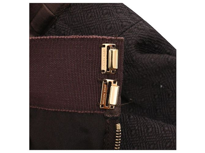 Minifalda Louis Vuitton en lana marrón - vista 9