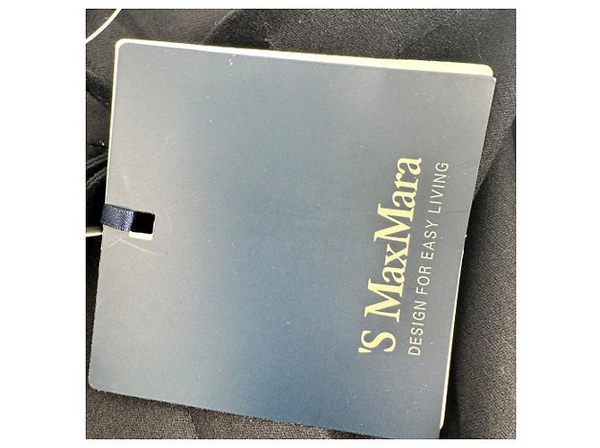 Calças S' Max Mara String em lã preta - vista 12