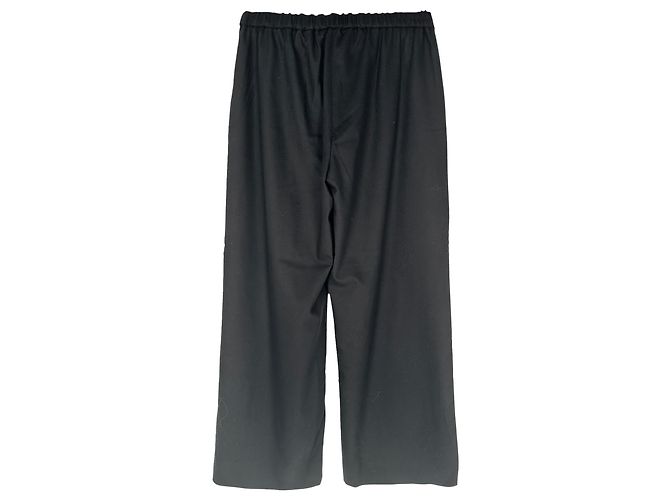 Calças S' Max Mara String em lã preta - vista 2