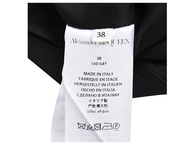 Pantaloncini a campana Alexander Mcqueen in lana nera - vista 5