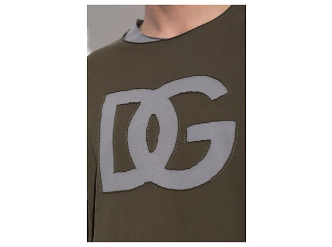 Dolce & Gabbana Green Cotton Double-layer T-shirt - view 4
