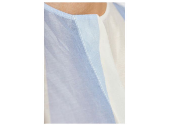 Abito Jacquemus Berlingot in cotone blu a righe - vista 4