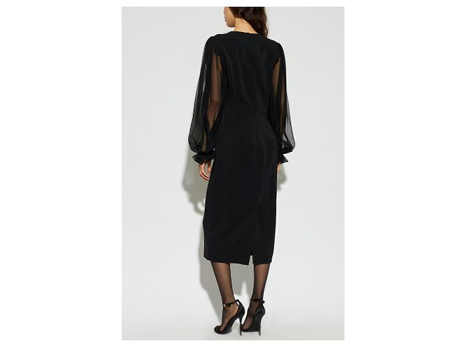 Dolce & Gabbana Vestido com mangas bufantes - vista 3