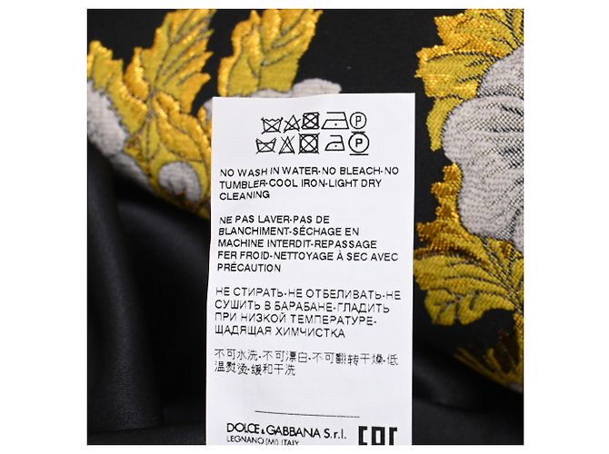 Dolce & Gabbana Floral-Jacquard Mini Skirt in Multicolor Polyester - view 6