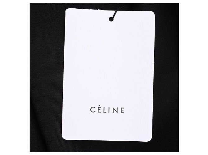 Céline Celine Fließender Midirock aus schwarzem Acetat - Ansicht 5