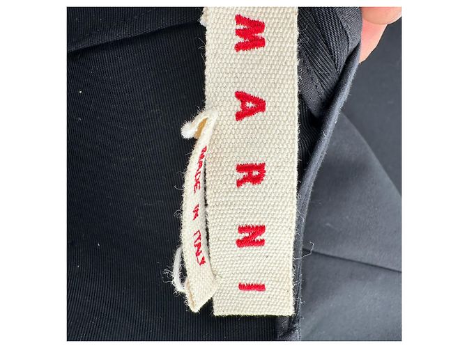 Marni ärmelloses Shift-Kleid aus schwarzer Baumwolle - Ansicht 7