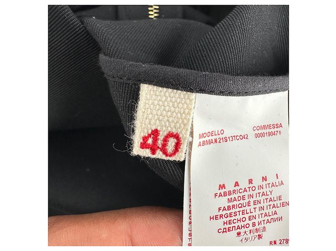 Marni ärmelloses Shift-Kleid aus schwarzer Baumwolle - Ansicht 8