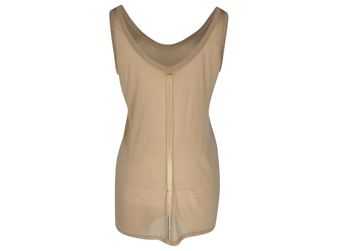 Top sin mangas The Row en poliéster beige - vista 3
