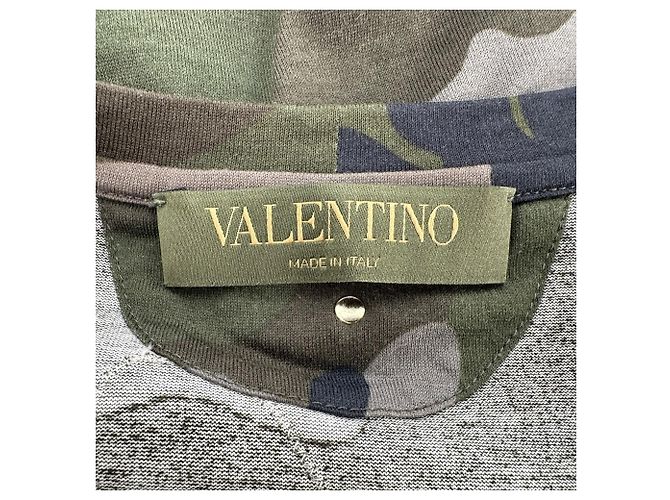 Valentino Garavani T-shirt Valentino Camubutterfly in cotone multicolore - vista 4