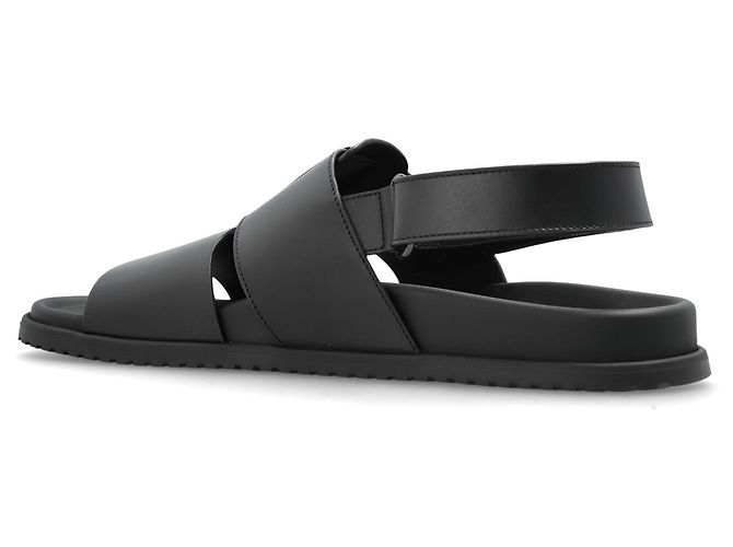 Sandali in pelle nera da uomo Dolce & Gabbana - vista 4