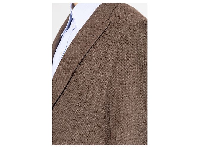 Blazer Dolce & Gabbana marrone in cotone con spacco singolo - vista 4
