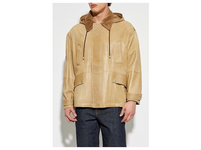 Loewe Giacca in pelle con cappuccio - vista 2