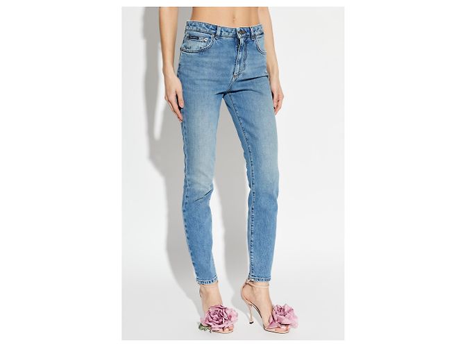 Jeans Skinny Dolce & Gabbana blu in cotone - vista 2