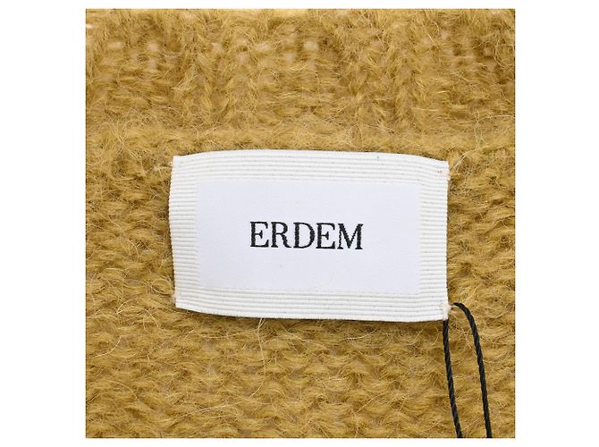 Erdem Vanessa Cardigan aus Mohair in Olivgrün - Ansicht 4