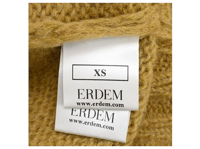Erdem Vanessa Cardigan aus Mohair in Olivgrün - Ansicht 6
