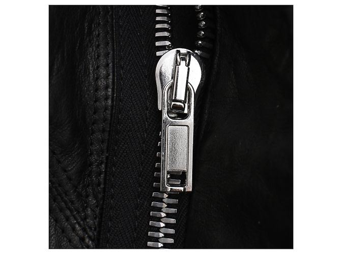 Giacca Biker Naska Rick Owens in pelle nera - vista 10